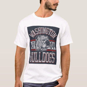 Camiseta White Washington Bulls Vintage Mascot Shirt