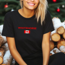Whitecavalo canadense Flag Dark Color