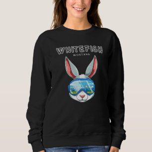 Camiseta Whitefish Montana Usa Ski E Snowboard Rabbit
