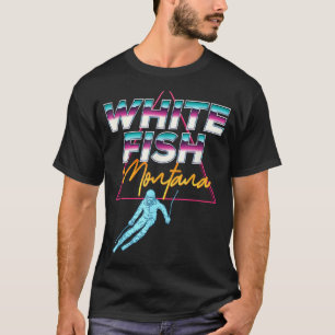 Camiseta Whitefish Montana Usa Ski Resort 1980 Retro