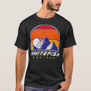 Camiseta Whitefish Montana USA Ski Retro
