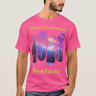 Camiseta Whitefish Mountain ski Montana 3