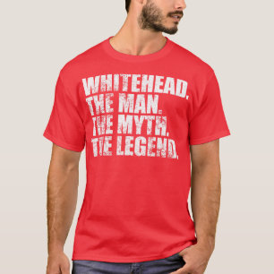 Camiseta Whitehead Nome da família Whitehead sobrenome Whit
