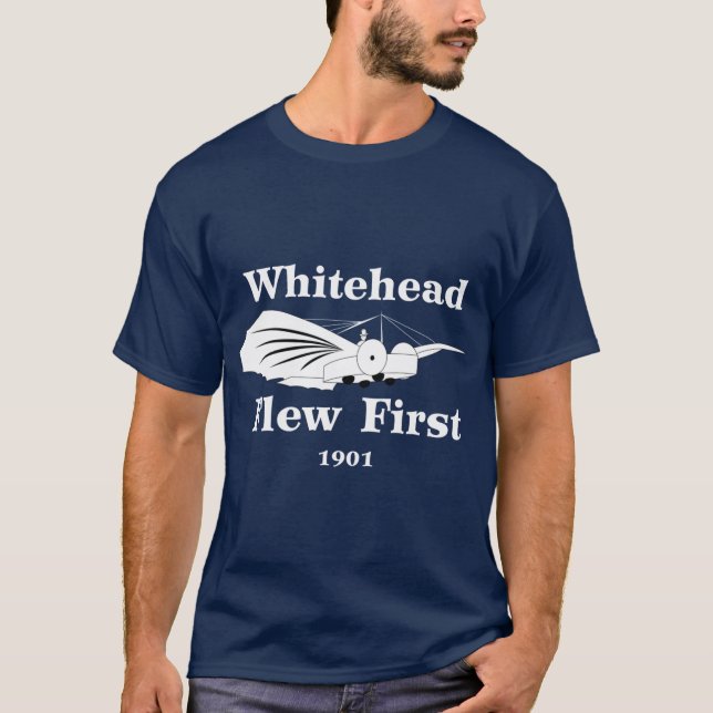 Camiseta Whitehead Voou Primeiro (Frente)