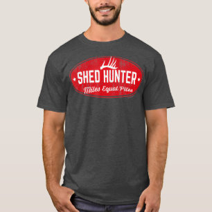 Camiseta Whitetail Antler Shed Hunter Miles Equal Piles