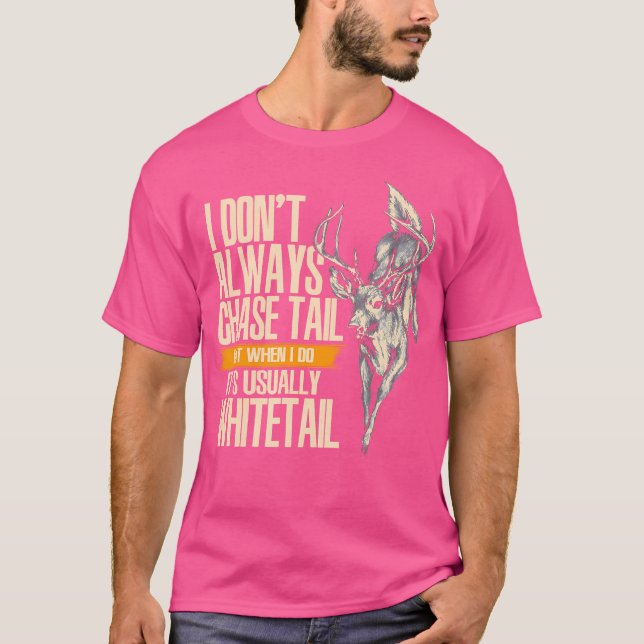 Camiseta Whitetail Deer Hunting Chasing Hunter (Frente)