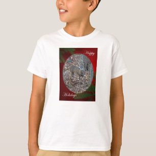 Camiseta Whitetail Deer Spike Buck Série Felizes Feriados