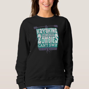 Camiseta Whitewater Kayak Porque Os Zombies Não Conseguem C