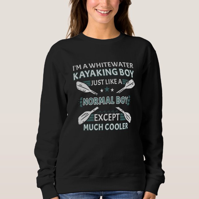 Camiseta Whitewater Kayaking Boy Like A Normal Boy Except M (Frente)