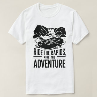 Camiseta Whitewater Rafting Adventure Silhouette Design