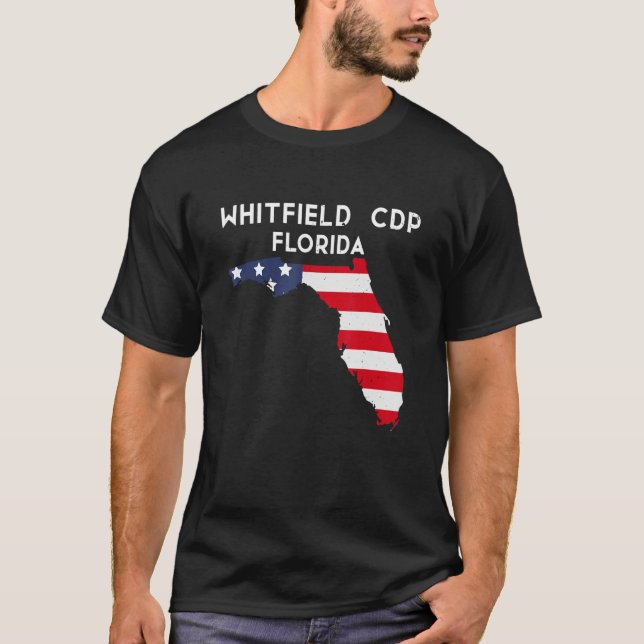 Camiseta Whitfield CDP Florida EUA State America Viagem Flo (Frente)