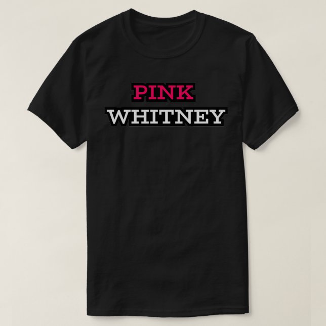 Camiseta Whitney Rosa (Frente do Design)