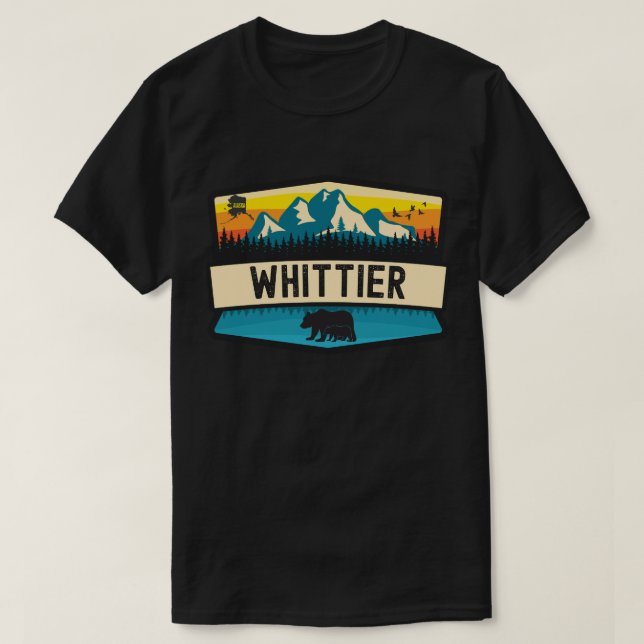 Camiseta Whittier, Alasca (Frente do Design)