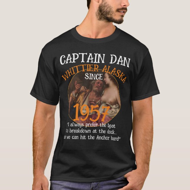 Camiseta Whittier Alasca Capitão Dan A Âncora (Frente)