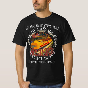 CAMISETA WHITTIER ALASKA HALIBUT WAR VERSUS SEWARD 1955-57