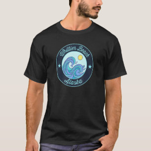 Camiseta Whittier Beach Ak Alaska Souvenir Surfer Náutico