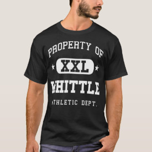 Camiseta Whittle Nome Vintage Retro School Sport Funny