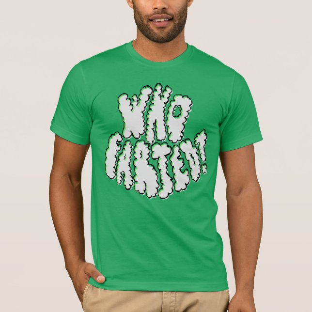 Camiseta Who Farted Shirt Funny Golf Dad Green Puffy (Frente)