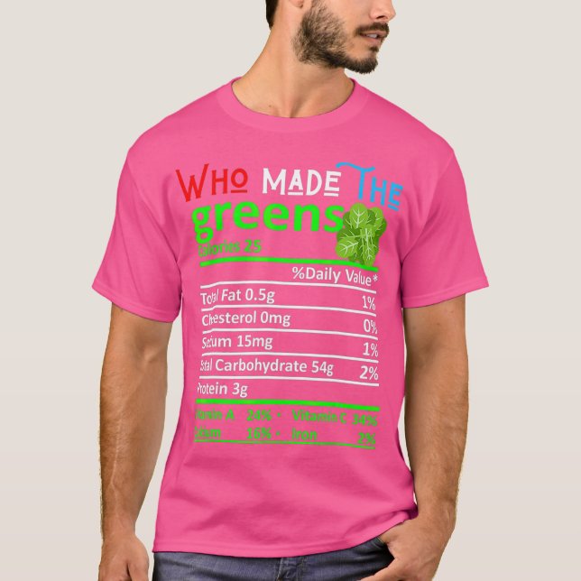 Camiseta Who Made The Greens Soul Food Black Family BBQ (Frente)