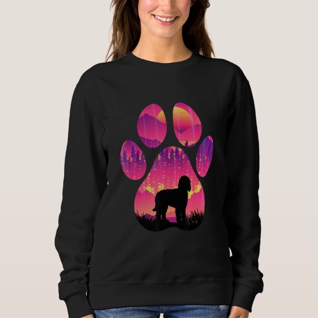 Camiseta Whoodle Paw Mom Dad Dog  Women Men (Frente)