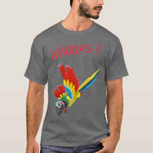 Camiseta WHOOPS Engraçado Design de Papagaio