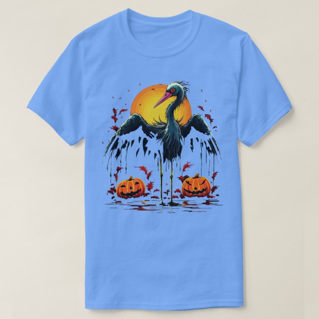 Camiseta Whoping Crane Halloween (Frente do Design)