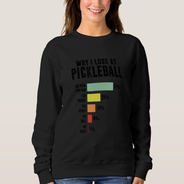 Camiseta Why I Lose At Pickleball  Pickleball Player (Frente)