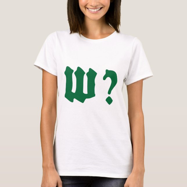 Camiseta why where when who (Frente)