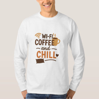 Camiseta Wi-Fi, Café e Enchimento