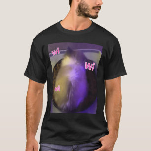 Camiseta Wi Gato Gatinho Gen Z Humor Engraçado Wi Gatinho C