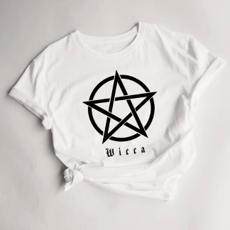 Camiseta Wicca Pentagram Wiccan Text-Shirt
