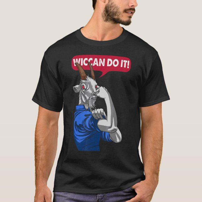 Camiseta Wiccan Do It Baphomet Goat Satanic Occult Gothic (Frente)
