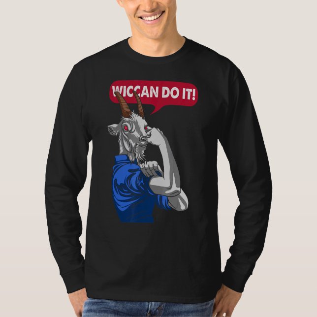 Camiseta Wiccan Do It Baphomet Goat Satanic Occult Gothic (Frente)