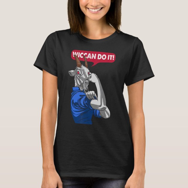 Camiseta Wiccan Do It Baphomet Goat Satanic Occult Gothic (Frente)