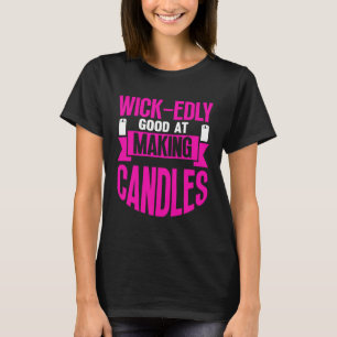 Camiseta Wick supostamente bom em velas de Fazer Candles Ca