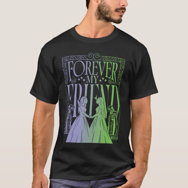 Camiseta Wicked for Good Forever My Friend Silhouettes fami (Frente)