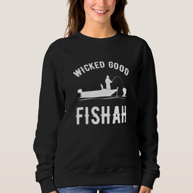 Camiseta Wicked Good Fishah  fishing (Frente)