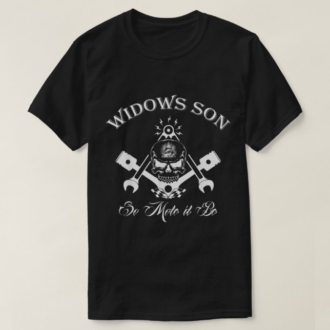 Camiseta Widows Son Masonic (Frente do Design)