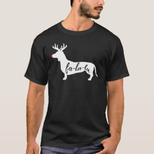 Camiseta Wiener Dog Reindeer Dachshund Natal
