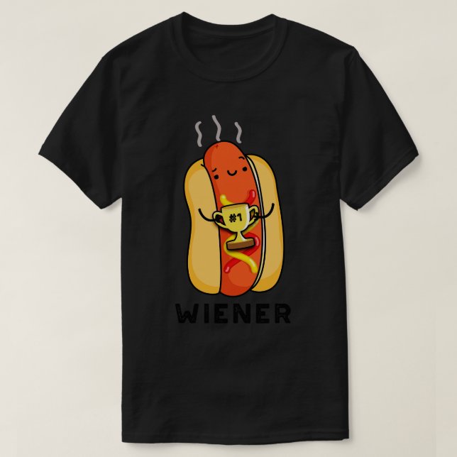 Camiseta Wiener Funny Sausy Pun 1 (Frente do Design)