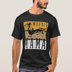 Camiseta Wiener Long Body Dachshund Weenie Mamãe Criou Garr