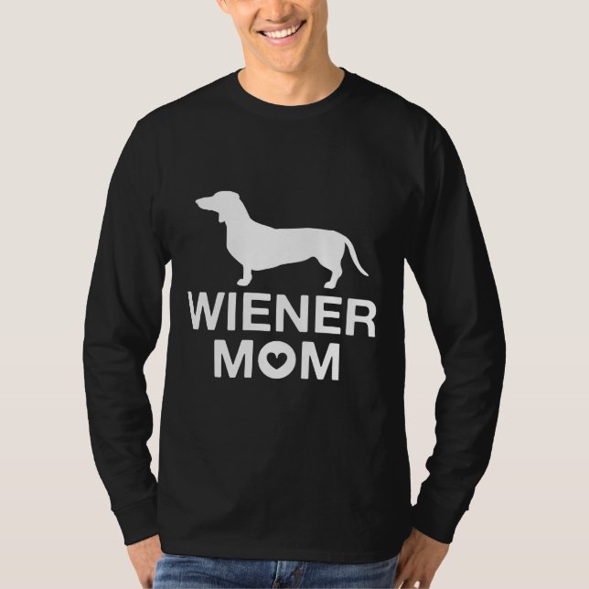 Camiseta Wiener Mãe Dachshund (Frente)