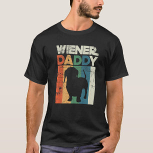 Camiseta Wiener Sausling Pai Funny Dachshund Proprietário P