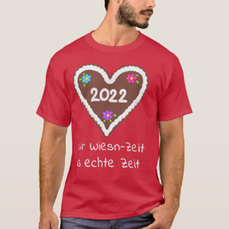 Camiseta Wiesn 2022 Bavarian Gingerbread Heart Funny Saying