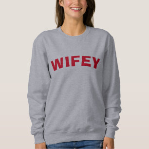 Camiseta Wifey. adicionar texto de edição,