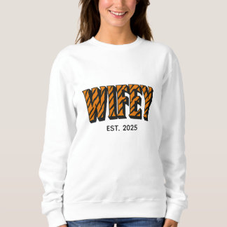 Camiseta Wifey Bold Tiger Print