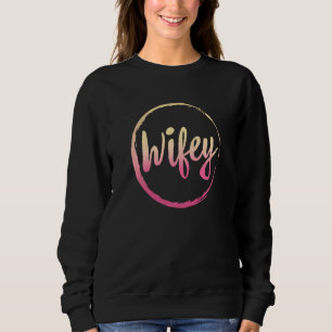 Camiseta Wifey E Hubby Sr. E Sra. Recem casados Matching H