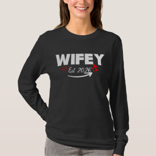Camiseta Wifey Est 2026 - design do coração