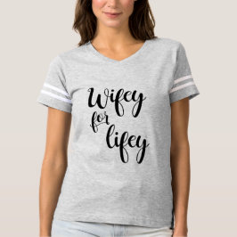 Camiseta Wifey for Lifey Bride Gift Shirt