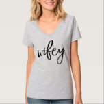 Camiseta Wifey Honeymoon<br><div class="desc">lua de mel do hubby e da wifee</div>